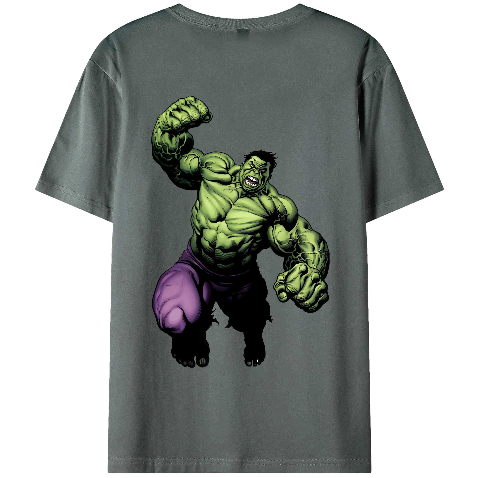 （画像用） アベンジャーズ The Avengers 綿100％ メンズ半袖Tシャツ（バックプリント） 通気性